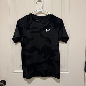 Under Armour Kids Camo Tee‎ - Gray and Black - Size Large